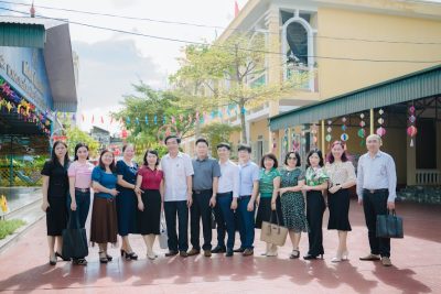 TRƯỜNG MẦM NON GIAO XUÂN ĐÓN ĐOÀN ĐÁNH GIÁ NGOÀI VỀ KHẢO SÁT CHÍNH THỨC TRƯỜNG MẦM NON ĐẠT CHUẨN QUỐC GIA MỨC ĐỘ 2, CHUẨN XANH – SẠCH – ĐẸP – AN TOÀN, KIỂM ĐỊNH CHẤT LƯỢNG GIÁO DỤC CẤP ĐỘ 3
